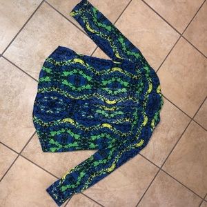 This is a psychedelic inspired shirt.